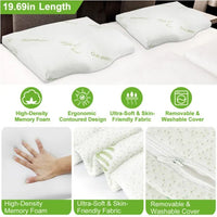 HKM-350867 Bamboo Infused Memory Foam Sleeping Pillow for Ultimate Comfort