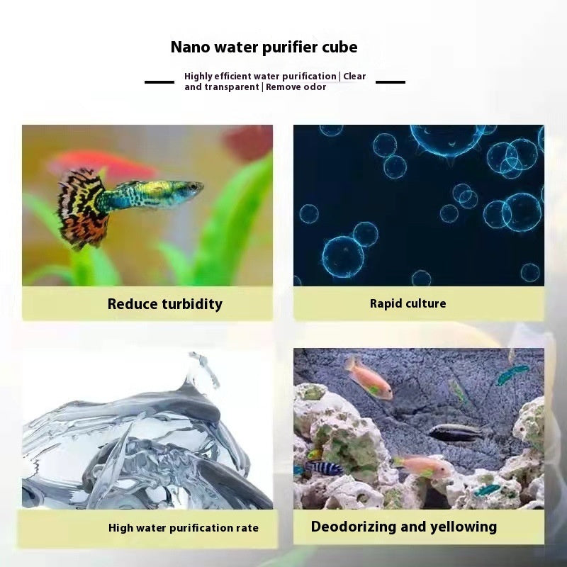 HKM-350867 Large Activated Carbon Fish Tank Water Purification Cube, Available in Small and Large Sizes