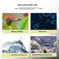 HKM-350867 Large Activated Carbon Fish Tank Water Purification Cube, Available in Small and Large Sizes