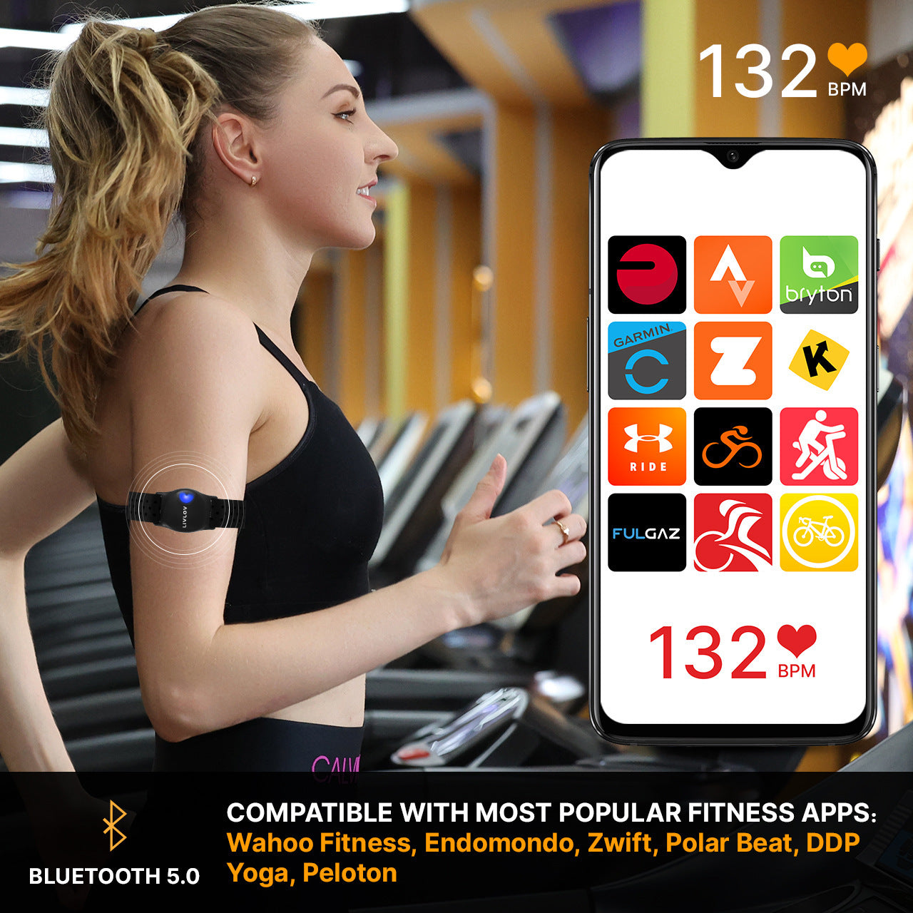 HKM-350931 Waterproof Heart Rate Monitor for Outdoor Sports and Fitness Activities