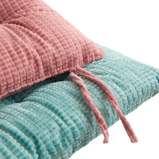 HKM-350995 Solid Color Corn Cushion for Office Desk and Chair - Modern Corduroy, 40x40x7cm