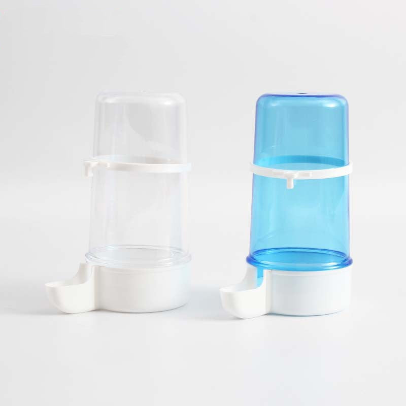 HKM-351059 Large Blue Edible Bird Water Pipe - Durable PP & PS Material for Cages with 1-1.5cm Wire Spacing