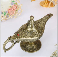 HKM-351123 Aladdin-Inspired Zinc Alloy Magic Lamp Decorative Ornament