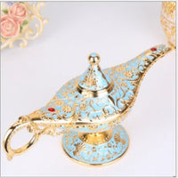 HKM-351123 Aladdin-Inspired Zinc Alloy Magic Lamp Decorative Ornament