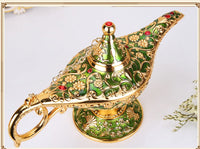 HKM-351123 Aladdin-Inspired Zinc Alloy Magic Lamp Decorative Ornament
