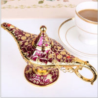 HKM-351123 Aladdin-Inspired Zinc Alloy Magic Lamp Decorative Ornament