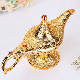 HKM-351123 Aladdin-Inspired Zinc Alloy Magic Lamp Decorative Ornament