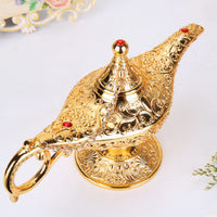 HKM-351123 Aladdin-Inspired Zinc Alloy Magic Lamp Decorative Ornament