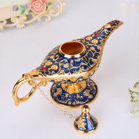 HKM-351123 Aladdin-Inspired Zinc Alloy Magic Lamp Decorative Ornament