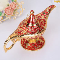 HKM-351123 Aladdin-Inspired Zinc Alloy Magic Lamp Decorative Ornament