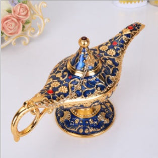 HKM-351123 Aladdin-Inspired Zinc Alloy Magic Lamp Decorative Ornament
