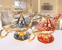 HKM-351123 Aladdin-Inspired Zinc Alloy Magic Lamp Decorative Ornament