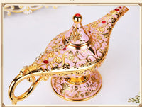 HKM-351123 Aladdin-Inspired Zinc Alloy Magic Lamp Decorative Ornament