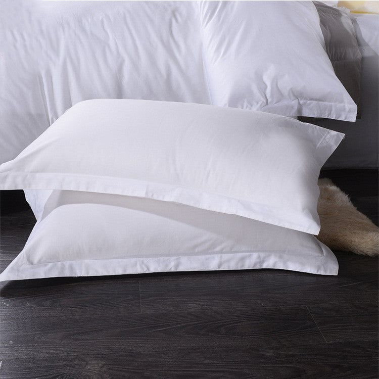 HKM-351187 Single Bed Cotton Pillowcase - Pure Cotton, Various Weaving & Density Options, Suitable for Hotels and Home Use