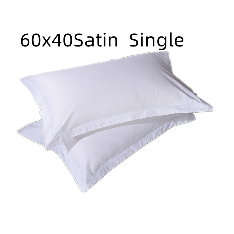 HKM-351187 Single Bed Cotton Pillowcase - Pure Cotton, Various Weaving & Density Options, Suitable for Hotels and Home Use