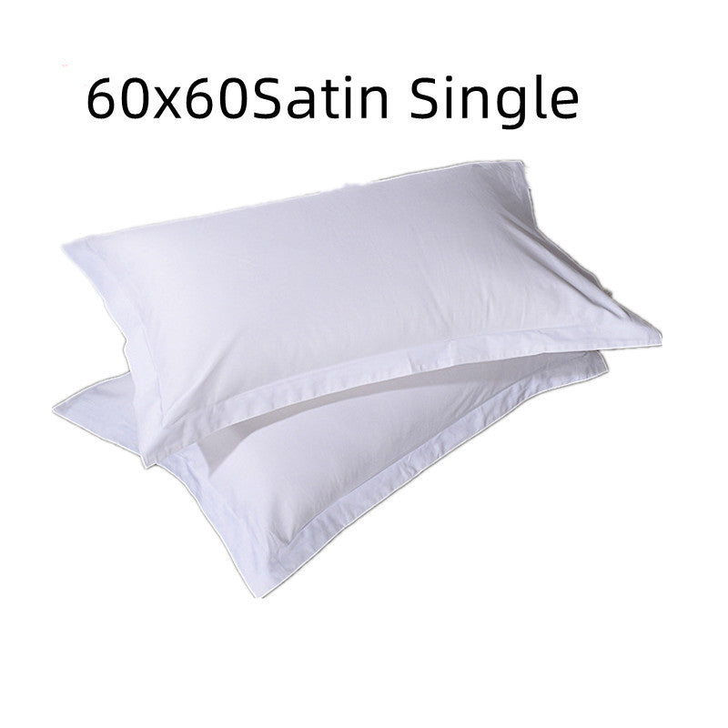 HKM-351187 Single Bed Cotton Pillowcase - Pure Cotton, Various Weaving & Density Options, Suitable for Hotels and Home Use