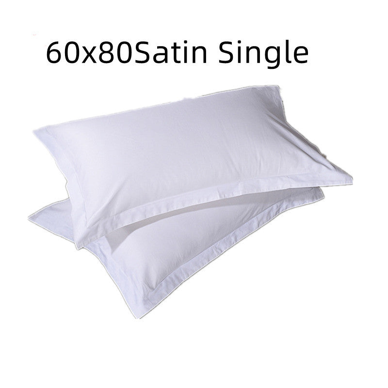 HKM-351187 Single Bed Cotton Pillowcase - Pure Cotton, Various Weaving & Density Options, Suitable for Hotels and Home Use