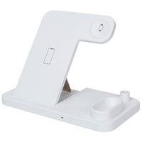 HKM-351251 4-in-1 Wireless Charging Station with Adjustable Design for Mobile Phones, Apple Watch, AirPods, and Apple Pencil - Qi-Certified Fast Charging