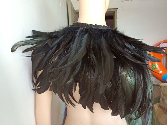 HKM-351315 Feather Vest Fur Shawl Scarf for All Seasons