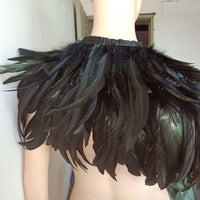 HKM-351315 Feather Vest Fur Shawl Scarf for All Seasons