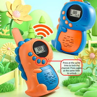 HKM-351443 Dinosaur Shaped Walkie Talkies for Kids - 22-Channel, 3KM Range Adventure Toy