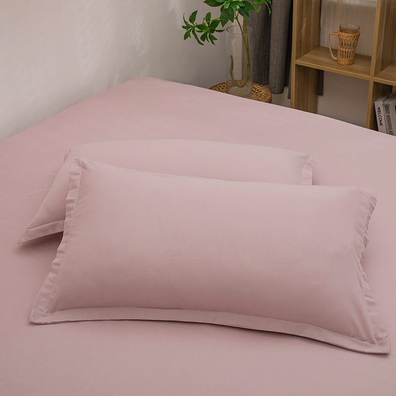 HKM-351507 Modern White Washed Cotton Pillowcase 48x74cm
