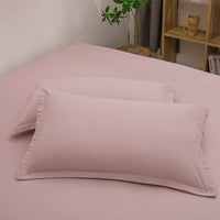 HKM-351507 Modern White Washed Cotton Pillowcase 48x74cm