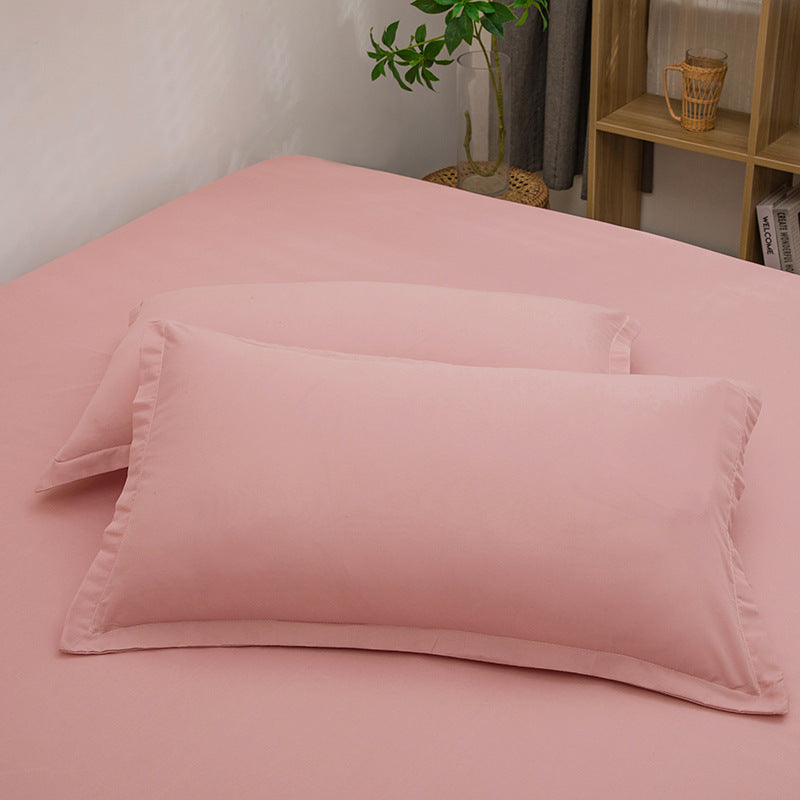 HKM-351507 Modern White Washed Cotton Pillowcase 48x74cm