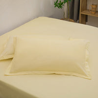HKM-351507 Modern White Washed Cotton Pillowcase 48x74cm