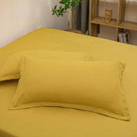 HKM-351507 Modern White Washed Cotton Pillowcase 48x74cm
