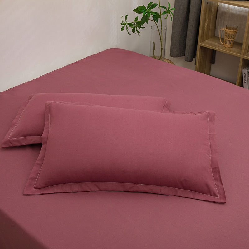 HKM-351507 Modern White Washed Cotton Pillowcase 48x74cm