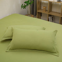 HKM-351507 Modern White Washed Cotton Pillowcase 48x74cm