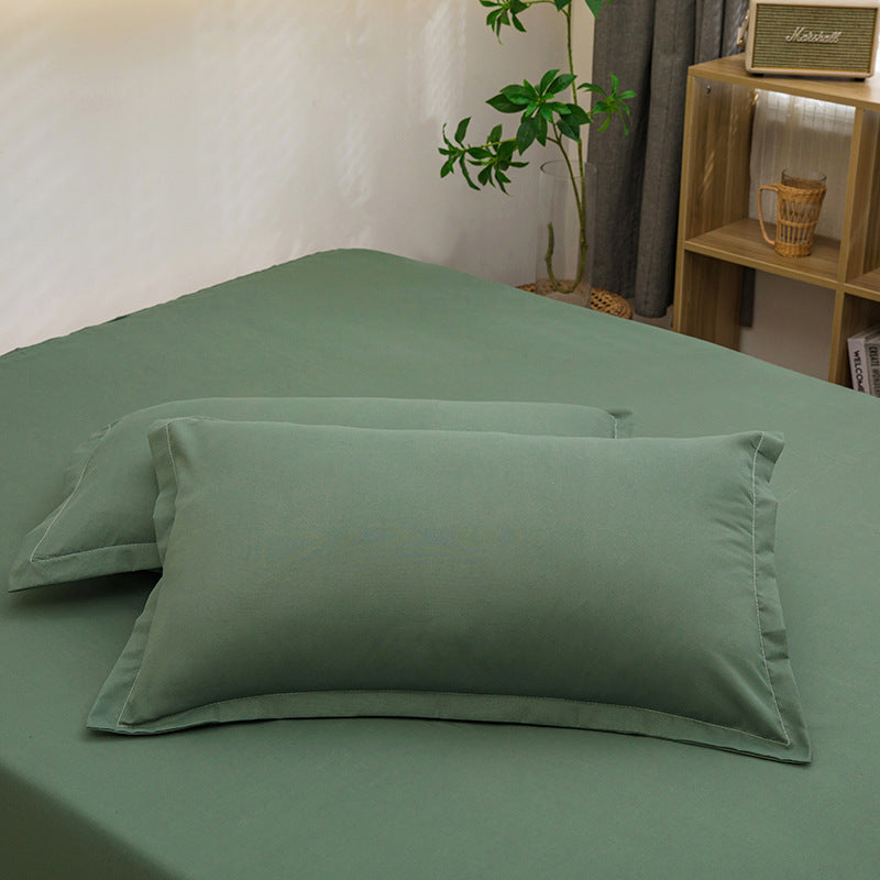 HKM-351507 Modern White Washed Cotton Pillowcase 48x74cm