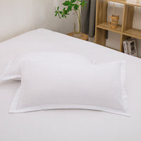 HKM-351507 Modern White Washed Cotton Pillowcase 48x74cm
