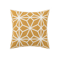HKM-351571 Nordic Cotton Canvas Flower and Leaf Embroidered Pillowcase for Living Room and Bedroom