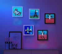 HKM-351699 Bluetooth Photo Frame with Colorful LED Light, Screen Clock Display, and Wall Mounting Option