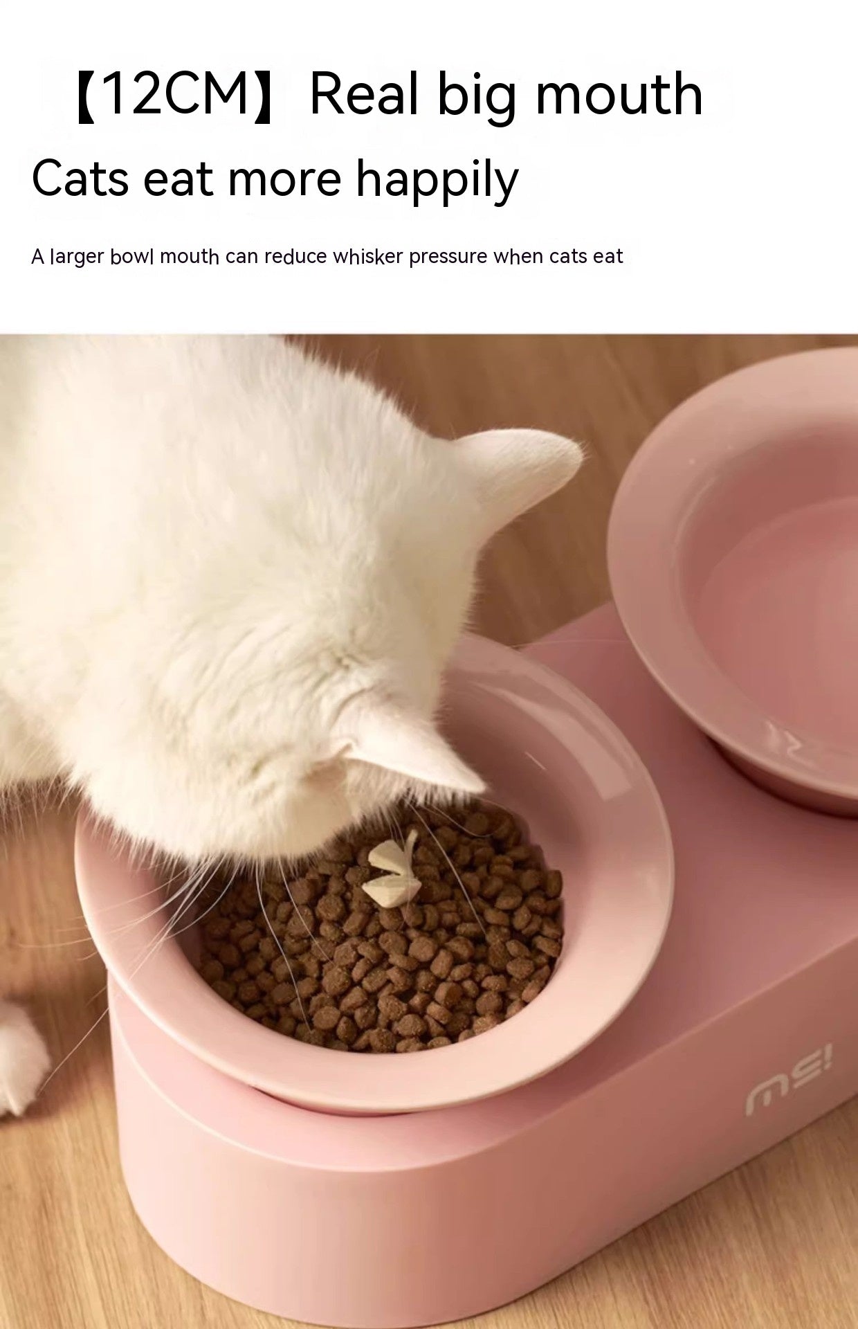 HKM-351699 Ceramic Double Bowl Set for Cats and Dogs in Stylish Colors
