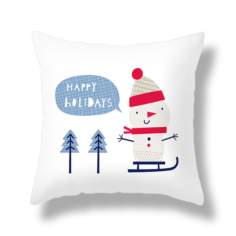 HKM-351891 Cozy Plush Christmas Pillow Cushion Cover 45cm x 45cm