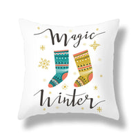 HKM-351891 Cozy Plush Christmas Pillow Cushion Cover 45cm x 45cm