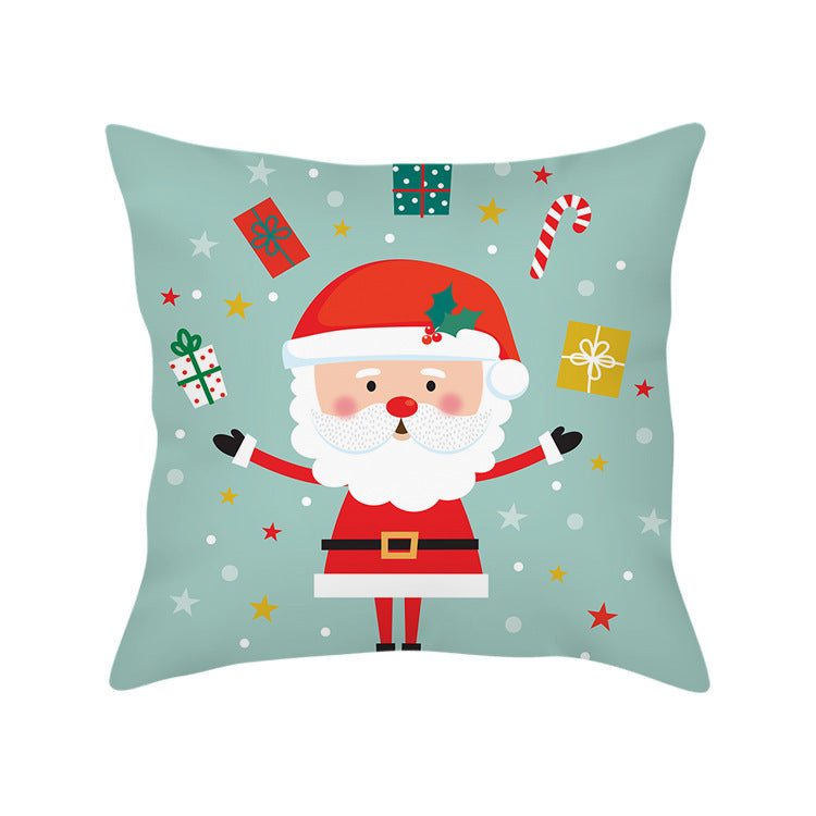 HKM-351891 Cozy Plush Christmas Pillow Cushion Cover 45cm x 45cm