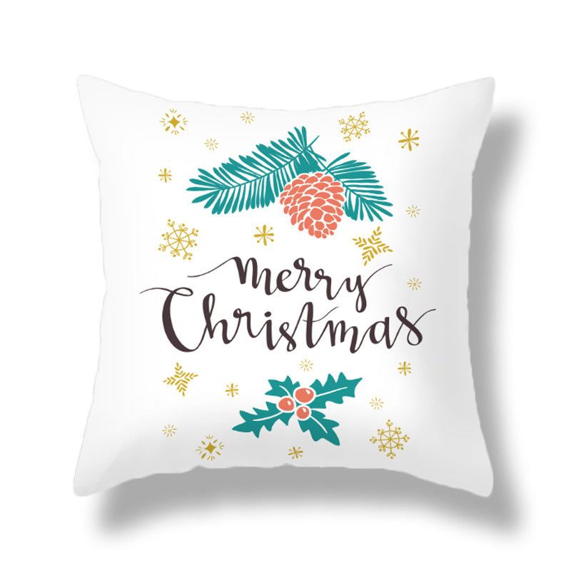 HKM-351891 Cozy Plush Christmas Pillow Cushion Cover 45cm x 45cm