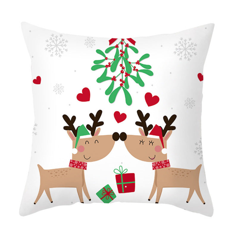 HKM-351891 Cozy Plush Christmas Pillow Cushion Cover 45cm x 45cm