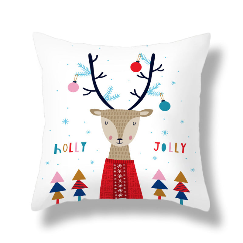HKM-351891 Cozy Plush Christmas Pillow Cushion Cover 45cm x 45cm