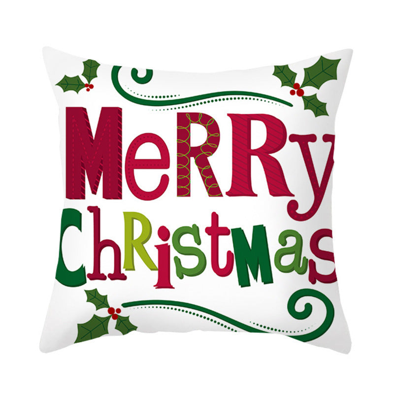 HKM-351891 Cozy Plush Christmas Pillow Cushion Cover 45cm x 45cm