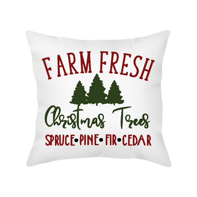HKM-351891 Cozy Plush Christmas Pillow Cushion Cover 45cm x 45cm