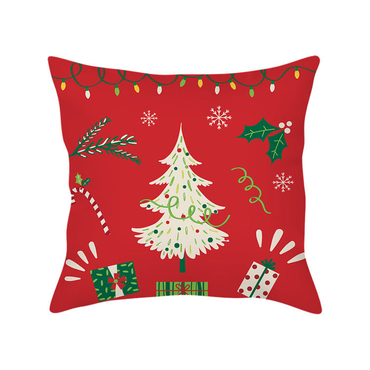 HKM-351891 Cozy Plush Christmas Pillow Cushion Cover 45cm x 45cm