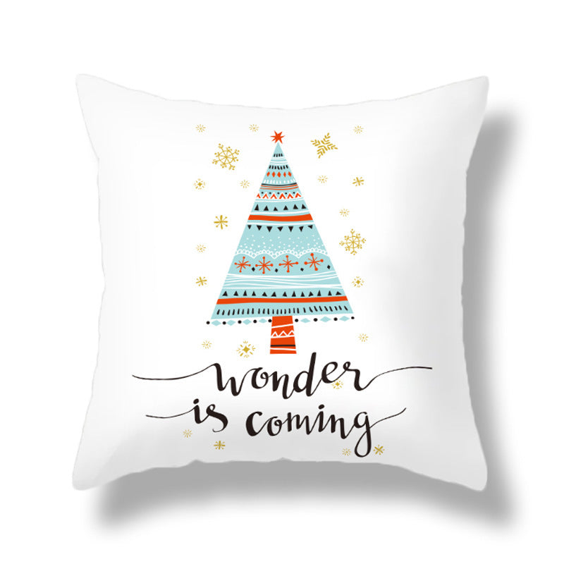 HKM-351891 Cozy Plush Christmas Pillow Cushion Cover 45cm x 45cm