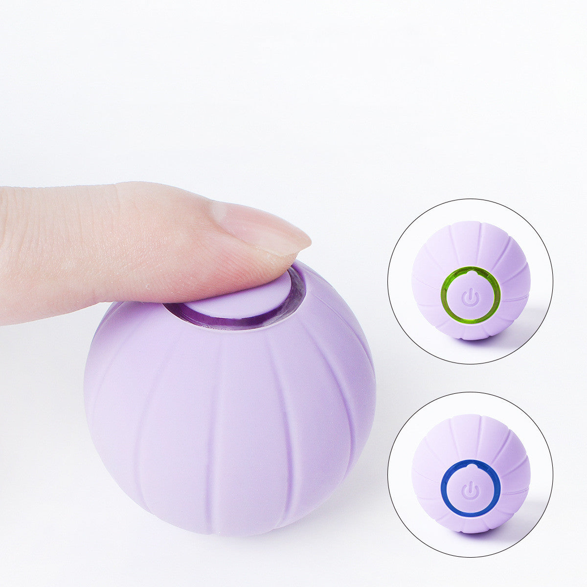 HKM-351955 Smart Bouncing Rolling Silicone Ball Toy Funny Cat Bite