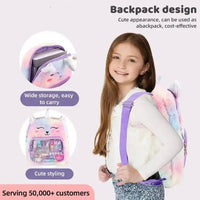 HKM-352019 Kids Non-Toxic Makeup Kit with Washable Nail Accessories and Backpack Bag