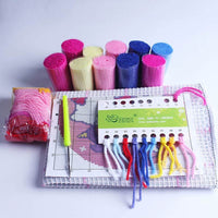 HKM-352147 Handmade Cartoon Wool Embroidered Pillow Cover DIY Material Kit